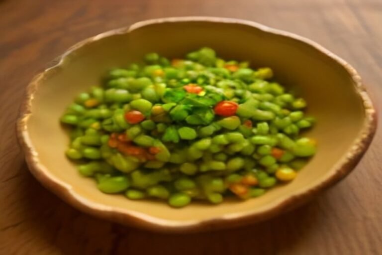 Arrumadinho de carne de sol com feijão-verde