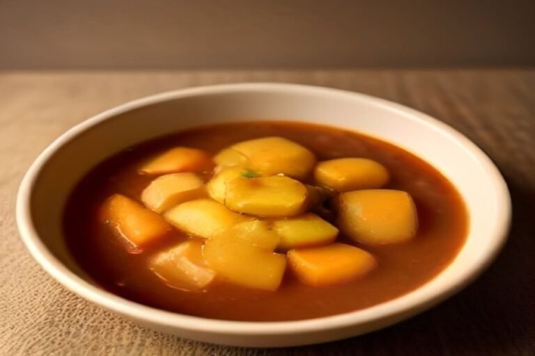 Carne de panela com batatas e cenoura