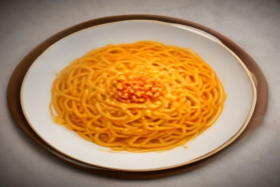 Macarrão carbonara com pancetta e queijo pecorino