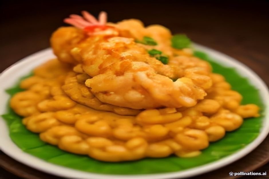 acarajé crocante com camarão