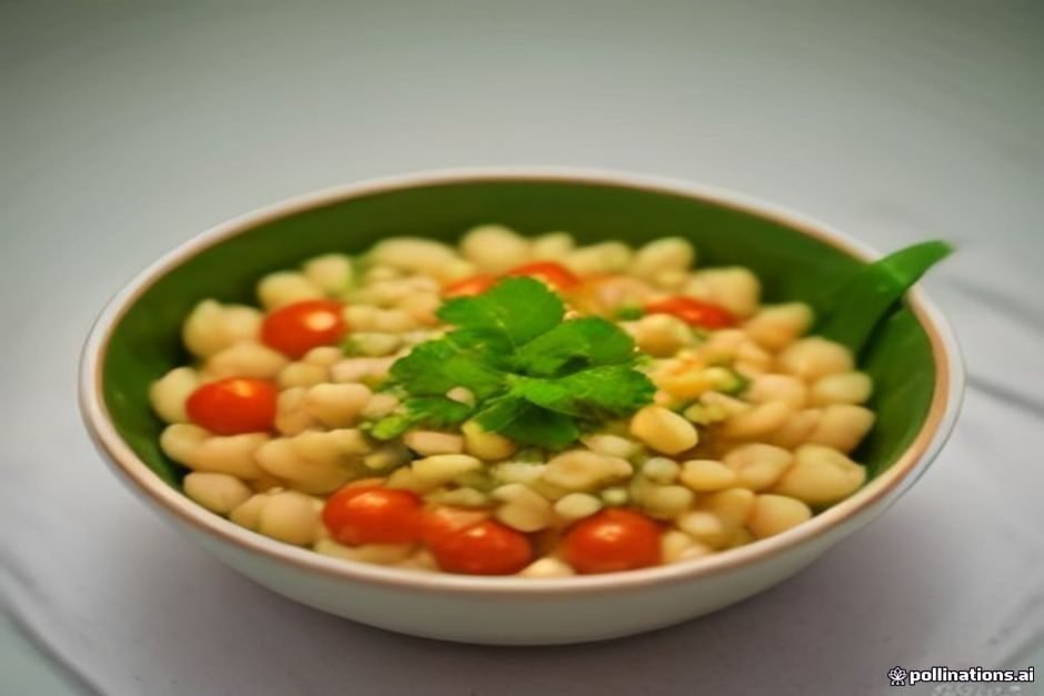 Salada de atum com feijão-branco e tomate-cereja