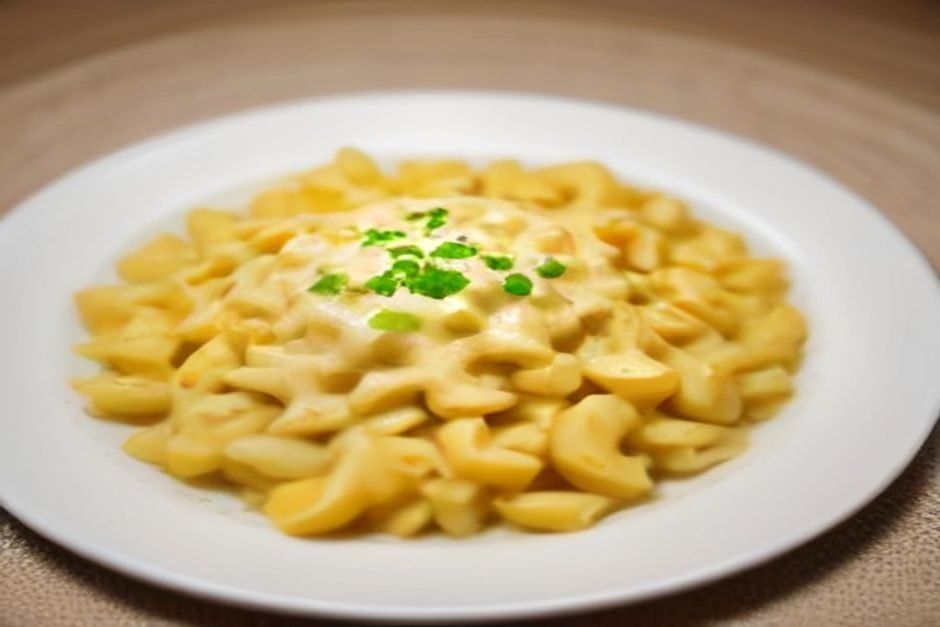 Strogonoff de frango com batata palha