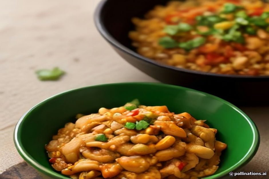 Frango Xadrez com legumes crocantes