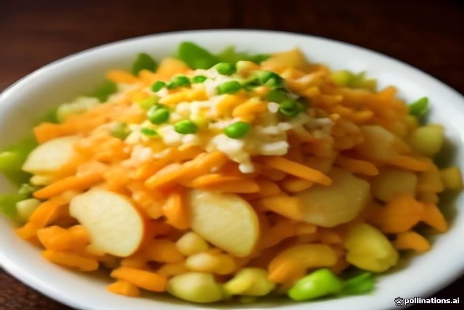 Salpicão de frango com maionese e uva passa