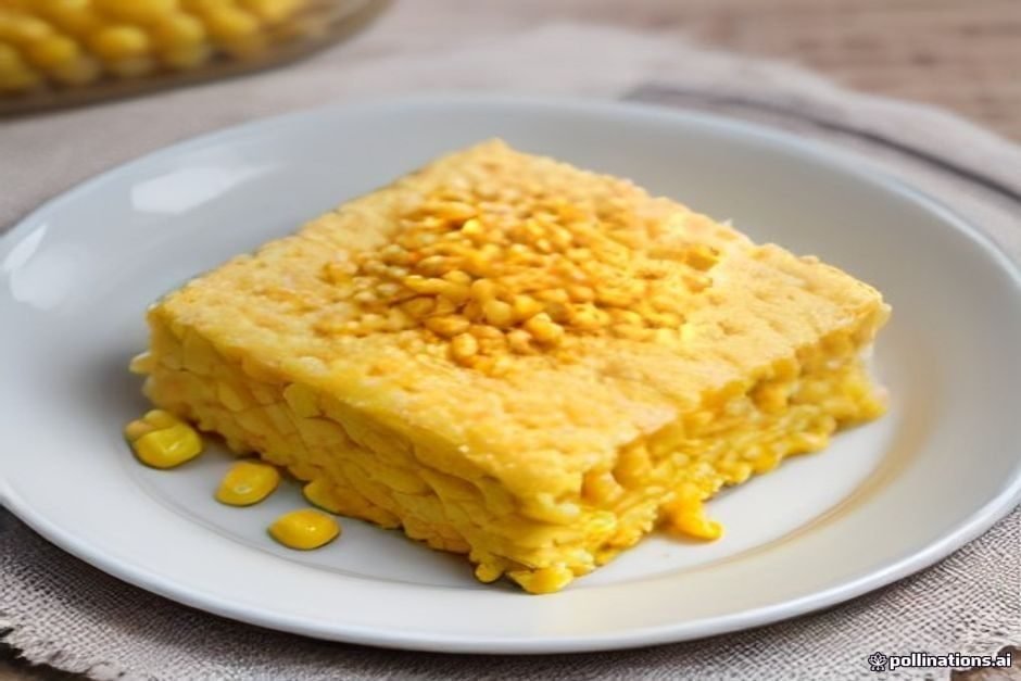 Torta de liquidificador de frango com milho